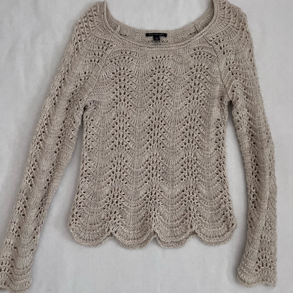 Long sleeve knitted shirt